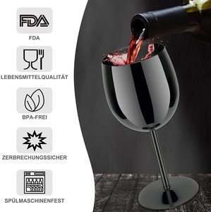 Morden luxury 350ml bicchiere da vino in acciaio inossidabile bicchiere da vino rosso infrangibile <span class=keywords><strong>calici</strong></span> da Champagne <span class=keywords><strong>e</strong></span> bicchieri da Cocktail - Product Image 3