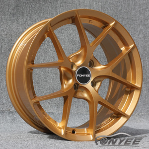 ล้อแม็กซ์ Fonyee HP Sport สีทองเข้ม ขนาด 16 นิ้ว <span class=keywords><strong>4</strong></span> รู สำหรับรถยนต์นั่งส่วนบุคคล ดีไซน์ตาข่ายอะลูมิเนียมอัลลอยด์ ใหม่ <span class=keywords><strong>4</strong></span> ชิ้น - Product Image 2