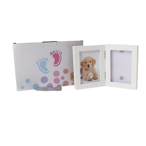 מסגרת תמונה זיכרון לחיות מחמד מעץ עם ערכת paw paw pawpint תצוגת צילום הכלב מסגרת - Product Image 1