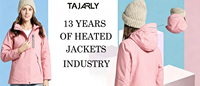 Veste à capuche matelassée en polaire softshell imperméable pour femme, chauffante à batterie électrique, color block, teinte en pièce, col montant