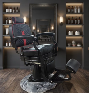 Fauteuil de barbier inclinable moderne en cuir PVC de luxe, style vintage, pour salon de coiffure, mobilier de salon, spa - Product Image 5
