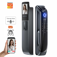 Kunci Pintar Biometrik 3D Face ID dengan Ukiran Presisi CNC, Pemantauan Panggilan Video, Interkom, Kunci Wifi Tuya, Harga Pabrik