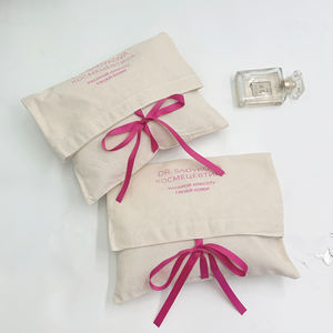 Borsa portaoggetti in cotone con patta, busta in tessuto per imballaggio, copertura antipolvere per abbigliamento, calzature e copricapo, borsa per uso quotidiano - Product Image 1