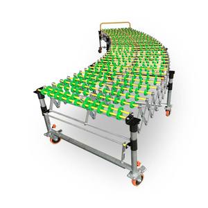 Esnek genişletilebilir paten yerçekimiyle taşımalı makaralı konveyör endüstriyel ayarlanabilir yükseklik kemer esnek Mini sistem konveyör akış silindiri - Product Image 2