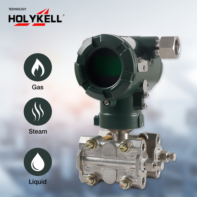 Holykell Flange Mounted Monocrystalline Silicon Differential Pressure Transmitter for Water