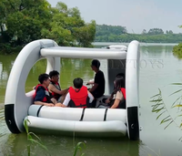 Bateau gonflable commercial, yacht de loisirs flottant à structure Drop Stitch