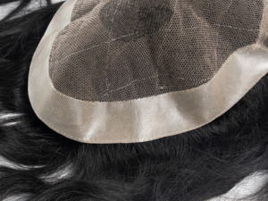 La migliore vendita parrucca da uomo Super sottile parrucchino stile naturale indiano Remy <span class=keywords><strong>extension</strong></span> <span class=keywords><strong>capelli</strong></span> umani di alta qualità parrucchino - Product Image 3