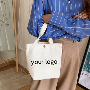 Custom Logo Printed Reusable Shoulder Bag for Shopping and Promotion New Arrival Cotton Canvas Tote Bag - Product Image 3