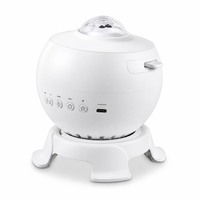 Projecteur d'étoiles 2KHD Galaxy avec 12 films, veilleuse rechargeable 2000 mAh avec haut-parleur et 8 bruits blancs pour la décoration de chambre