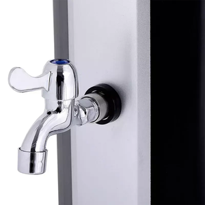 <span class=keywords><strong>Ducha</strong></span> Exterior para Jardín con Calentador <span class=keywords><strong>Solar</strong></span> de Estilo Europeo KANGRUN 2023, Ahorro de Energía, 20L, Cuerpo de PVC Plateado - Product Image 4