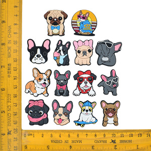 Heiß begehrte, anpassbare, abnehmbare Schuh-Charms für Damen – Großpackung weicher PVC DIY Cartoon-Hunde für Clogs - Product Image 2