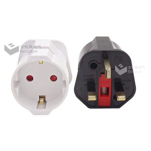 Adaptador europeo <span class=keywords><strong>a</strong></span> británico, <span class=keywords><strong>enchufe</strong></span> <span class=keywords><strong>de</strong></span> viaje Schuko <span class=keywords><strong>de</strong></span> <span class=keywords><strong>2</strong></span> pines <span class=keywords><strong>a</strong></span> <span class=keywords><strong>3</strong></span> pines, adaptador <span class=keywords><strong>de</strong></span> red <span class=keywords><strong>de</strong></span> la UE - Product Image 4