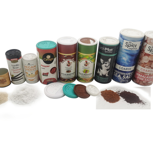 Zucker-Pfeffer-Pulver Papierkarton-Dose Gewürz-Verpackung Salz-Kokosnuss-Pulver Kartonbehälter Zylinder Mit Streuer-Sieb - Product Image 2