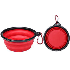 Preço competitivo Tpe + Abs Dobrável Dobrável Portátil Pet Alimentação Água Bowl Silicone Bowl - Product Image 4