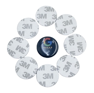 SUNLAN logotipo personalizado Mini etiqueta RFID activa 25mm impermeable epoxi NFC etiqueta para control de acceso para redes sociales teléfono 13,56 MHz <span class=keywords><strong>Google</strong></span> - Product Image 1