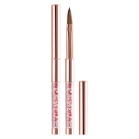 USA grandes tailles en gros fournitures de haute qualité GUYO or Rose strass poignée Kolinsky Nail Art brosse doux acrylique brosse à ongles