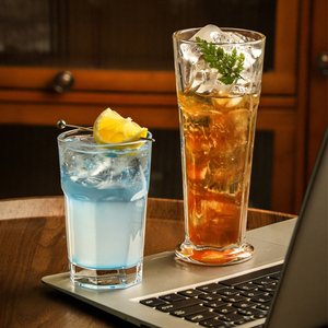Vaso de Vidrio Grueso de Gran Capacidad para Jugos, Bebidas Frías, Agua con Gas, Cócteles, Mojitos, Highball y Bebidas Largas - Product Image 1
