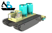 Desain Baru Pabrik OEM Pasar Austria Penjualan Terlaris Dumper Amfibi Platform Amfibi untuk Konstruksi di Kawasan Rawa