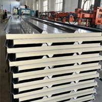 Panneaux muraux sandwich en polyuréthane ignifuge, métalliques et sculptés, pour la rénovation résidentielle, maisons préfabriquées
