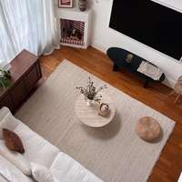 Table basse en pierre frittée de style moderne : design rétro et luxueux pour les salons de petite taille