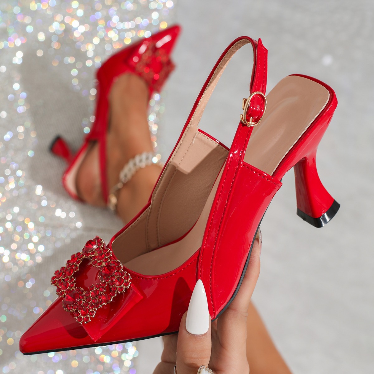 Best Selling Red Bridal Sandals Elegant High Heels for Your Wedding