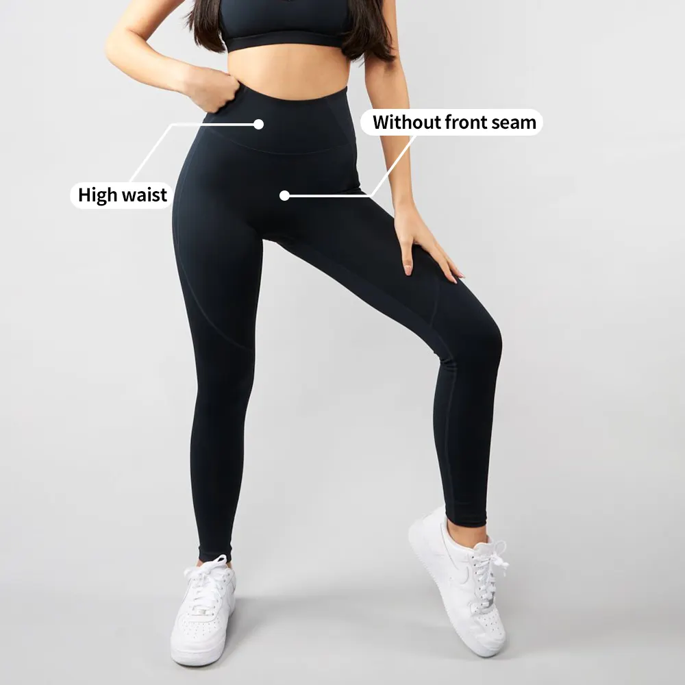MIQI-mallas de compresión para mujer, Leggings con realce de trasero, con lazo en forma de V, para Yoga, muestra gratis