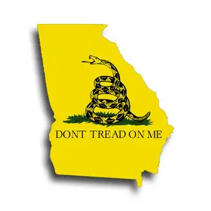 ジョージア州旗ステッカーGAカップカーウィンドウバンパーを踏まないでくださいデカールしないでください