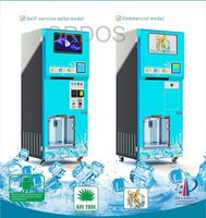 Distributeur automatique de café en métal commercial avec écran tactile distributeur de glace à eau en sac jeton de code QR comprend la fonctionnalité SDK