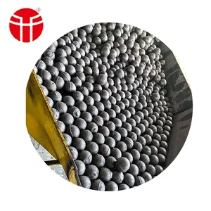 120 125 mm di alta qualità bassa lega di cromo fusione di ferro macinazione media sfera in acciaio per la vendita cementificio miniera di carbone mulino