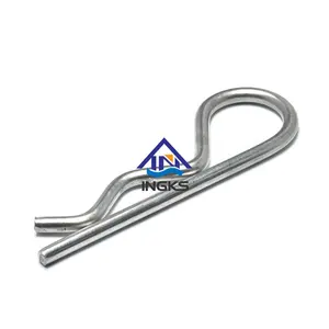 INGKS Carbon Steel Zinc Plated R Shape M4 M5 M6 Split Spring Cotter Pin