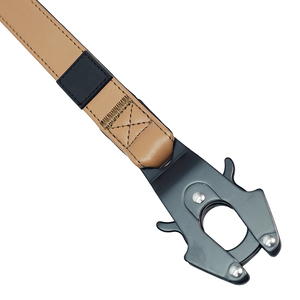 Laisse pour chien en cuir PU avec logo personnalisé, laisse tactique robuste pour l'entraînement avec clip grenouille de qualité supérieure pour la randonnée et la marche en extérieur - Product Image 4