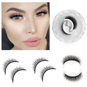 Wieder verwendbare selbst klebende Wimpern ohne Kleber, kleber freie selbst klebende falsche Wimpern Self Stick Fake Eye Lashes