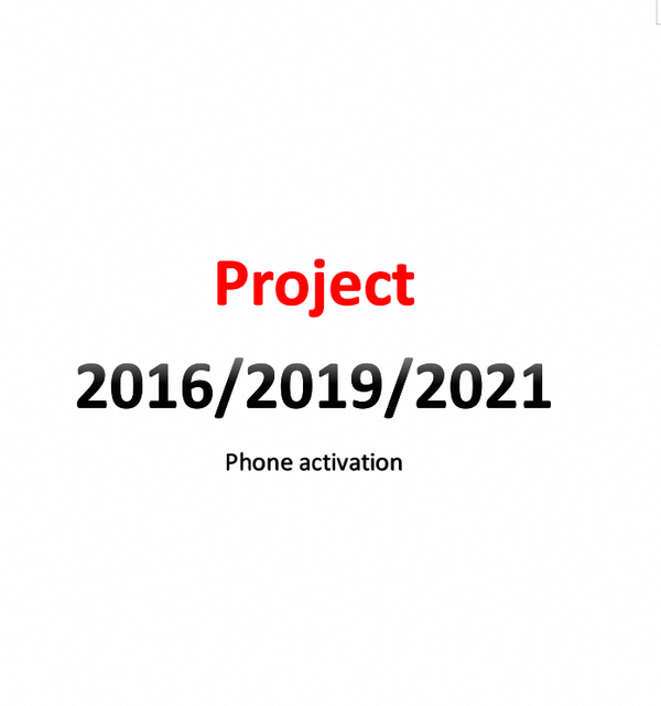 Enterprise Server Phone Activation Project Professional 2016/2019/2021 Office 2021 Software Online Shipping Available