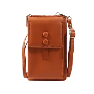 원래 클러치 지갑 PU 가죽 크로스 바디 휴대 전화 가방 여성용 지갑 독특한 용량 클러치 지갑 사용자 정의 로고