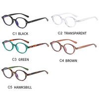 Petites montures de lunettes ovales semi-cerclées unisexes anti-lumière bleue pour adultes, correction de la myopie