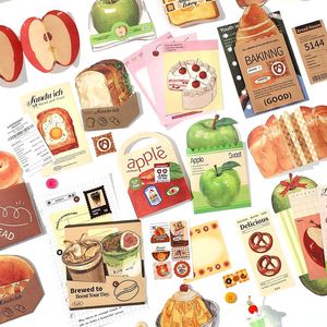 แพ็คสมุดโน้ตแบบฉีก 20 แผ่น/แพ็ค ชุดวัสดุ Fresh Store ซีรีส์ที่สอง คู่มืออาหารและกาแฟ DIY - Product Image 2