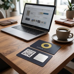 Tarjetas Metálicas de Acero Inoxidable Electrochapadas Personalizadas de Lujo para Colección de NFT, VIP Bancario y Artículos Coleccionables de Criptomonedas - Product Image 2