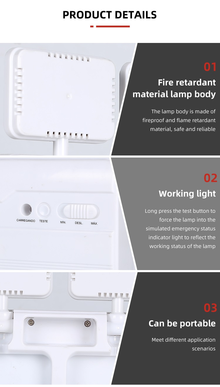 LEDTIMES Easy Installation Adjustable Indoor Hospital Smd 0.2watt Portable Rechargeable Led Emergency Light