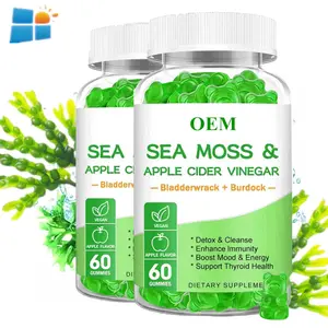 OEM/ODM/OBM sağlık takviyeleri deniz yosun Gummies Bladderwrack dulavratotu Vegan deniz yosun Gummies yetişkin ve çocuklar için