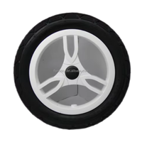 Roue avant de poussette pour bébé de 6,5 pouces, pneu en caoutchouc gonflable en PU pour bébé Jiooger