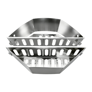 Pinnovo Char-Basket Soportes para <span class=keywords><strong>Briquetas</strong></span> de Carbón de Acero Aluminizado, Cestas para Combustible para Asado Indirecto, Compatibles con Parrillas de Carbón Más Grandes - Product Image 3