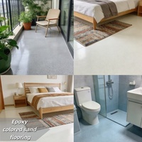 Peinture époxy liquide effet marbre pour sols, revêtement autolissant, imperméable, haute brillance pour villas, salles d'exposition et halls d'entrée