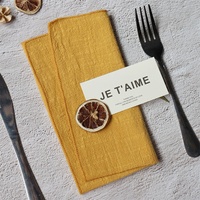 Serviette en tissu de décoration de table Serviettes en tissu de coton Gaze douce Serviettes de dîner d'automne pour la fête de mariage de Noël