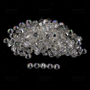 Loose Moissanite Round Brilliant Cut 0.8mm-2.9mm D Color One Carat Synthetic Gemstone - Product Image 3