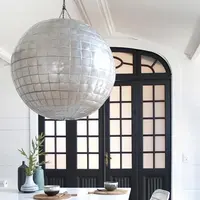 Pingente de vidro personalizado preto fio e sala de jantar