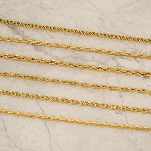 Bracelets chaîne vintage tendance en acier inoxydable 316L plaqué or 18 carats, bijoux <span class=keywords><strong>de</strong></span> mode étanches, Pulsera Mujer, Bijoux Femme - Product Image 4