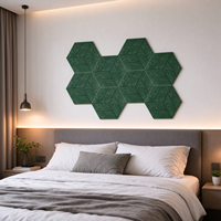 Panneaux muraux acoustiques modernes en polyester, insonorisants et décoratifs pour hôtel, studio, bureau