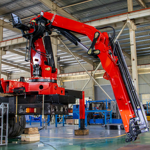 Hot Sale 10 Ton Knuckle Boom Truck Mounted Cranes 12T Hydraulic Arm Crane Foldable Grua with Strong Protection Function - Product Image 1