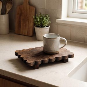 Plateau de présentation en bois rectangulaire, couleur rétro, organisateur de rangement polyvalent, pour salle de bain, bureau, chambre, support à fleurs - Product Image 2