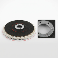 Disques à lamelles en maille haute densité de 100 mm, 115 mm, 125 mm pour meuleuse d'angle, disque de polissage de pierre avec conception en laine et en page